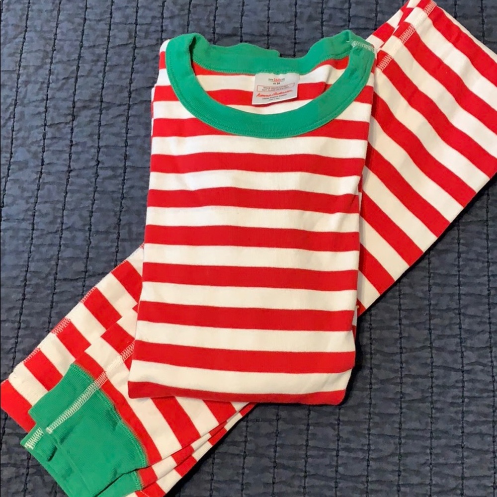 Hanna Andersson size 160 striped PJs